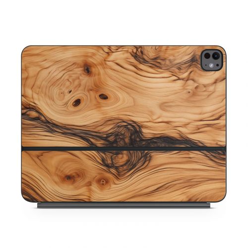 Olive Wood Magic Keyboard for iPad Series Skin