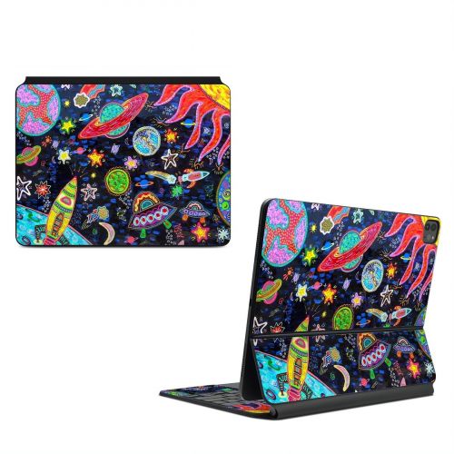 Out to Space Magic Keyboard for iPad Series Skin