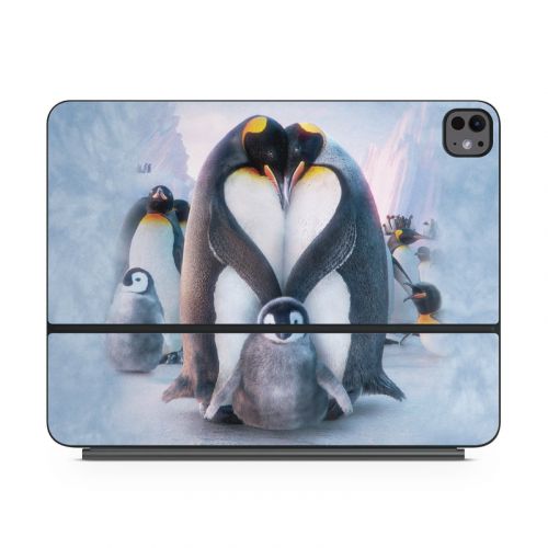 Penguin Heart Magic Keyboard for iPad Series Skin