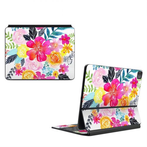 Pink Bouquet Magic Keyboard for iPad Series Skin