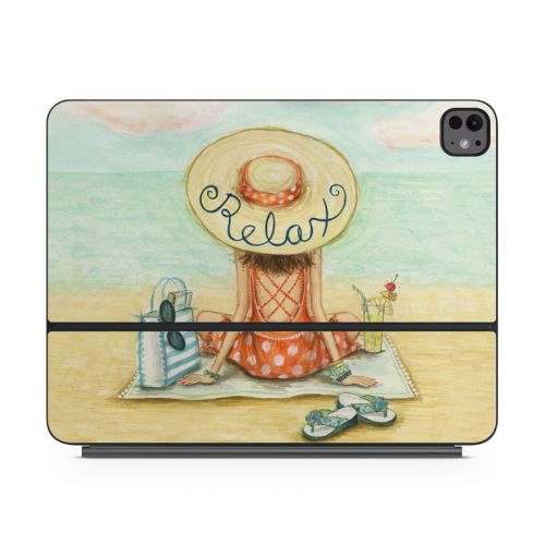 Relaxing on Beach Magic Keyboard for iPad Series Skin