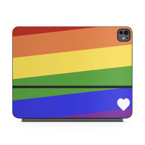 Rainbow Stripe Magic Keyboard for iPad Series Skin