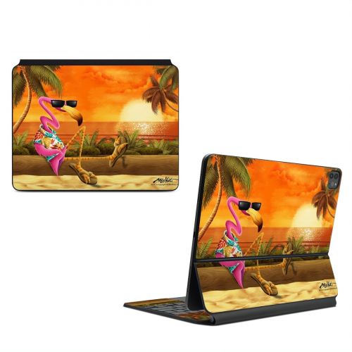 Sunset Flamingo Magic Keyboard for iPad Series Skin