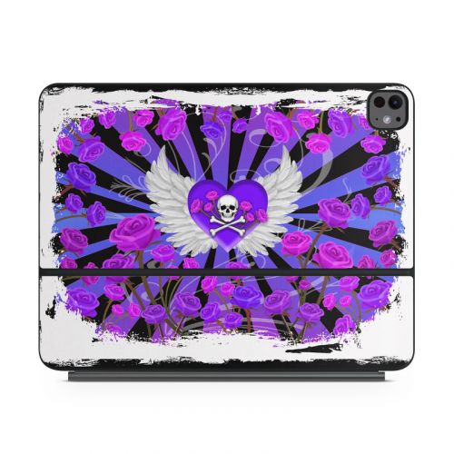 Skull and Roses Magic Keyboard for iPad Series Skin