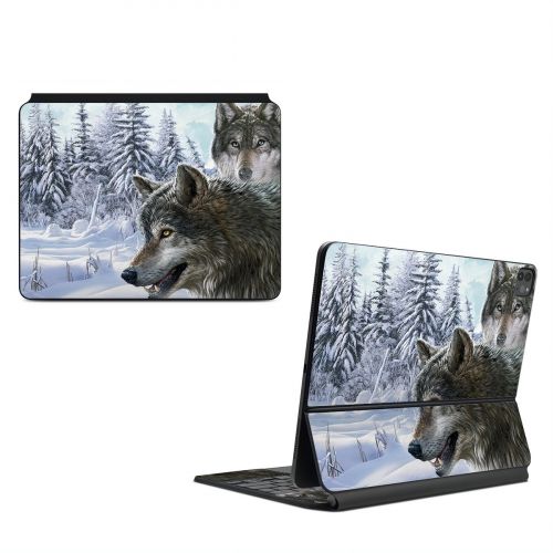 Snow Wolves Magic Keyboard for iPad Series Skin