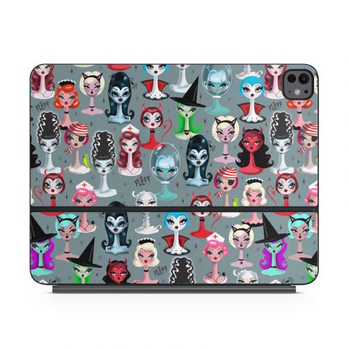 Spooky Dolls Magic Keyboard for iPad Series Skin