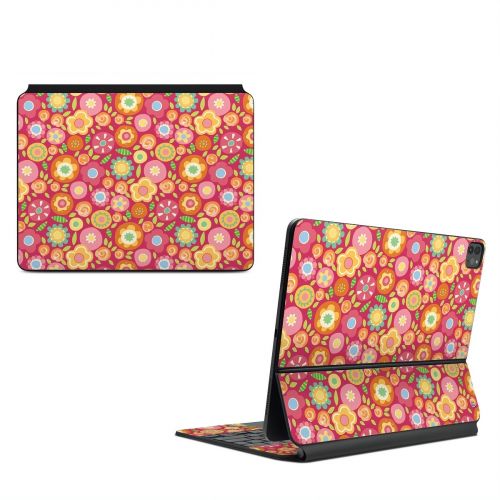 Flowers Squished Magic Keyboard for iPad Series Skin