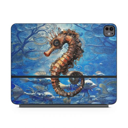 Steampunk Seahorse Magic Keyboard for iPad Series Skin