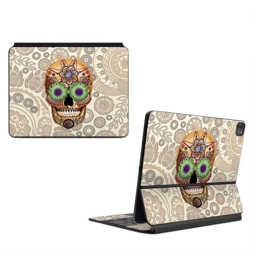 Sugar Skull Bone Magic Keyboard for iPad Series Skin