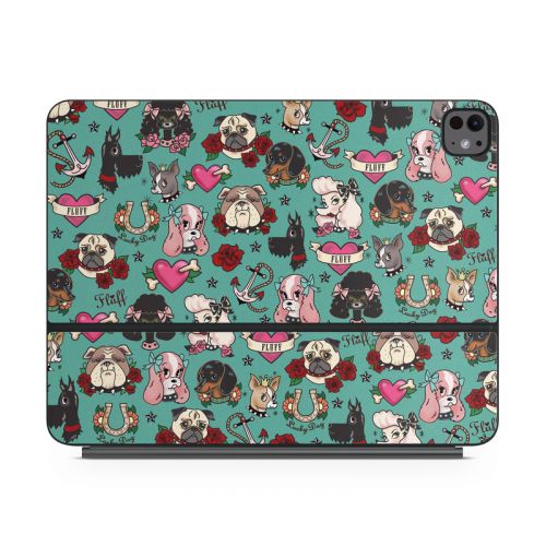 Tattoo Dogs Magic Keyboard for iPad Series Skin