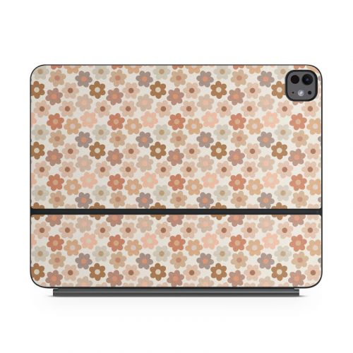 Terracotta Daisies Magic Keyboard for iPad Series Skin