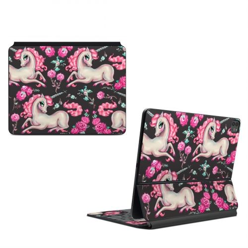Unicorns and Roses Magic Keyboard for iPad Series Skin