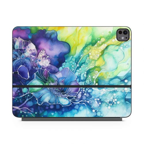 Watercolor Flora Magic Keyboard for iPad Series Skin