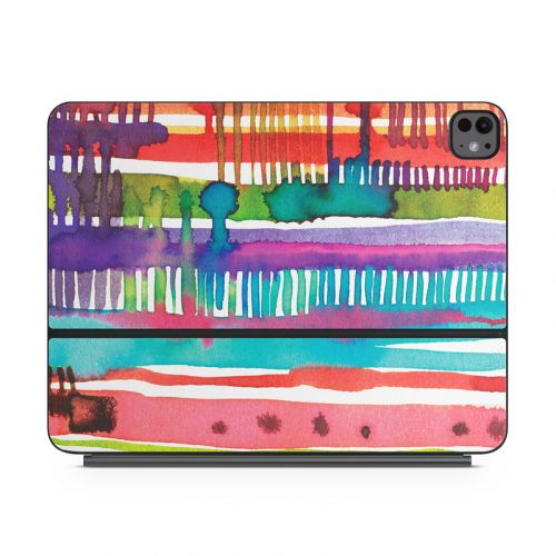 Watercolor Lines Magic Keyboard for iPad Series Skin
