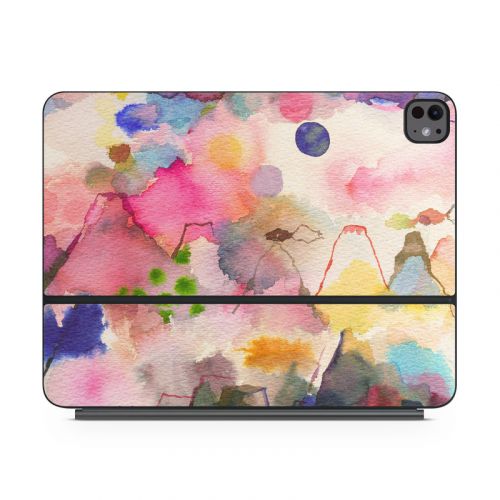 Watercolor Mountains Magic Keyboard for iPad Series Skin