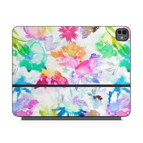 Watercolor Spring Memories Magic Keyboard for iPad Series Skin