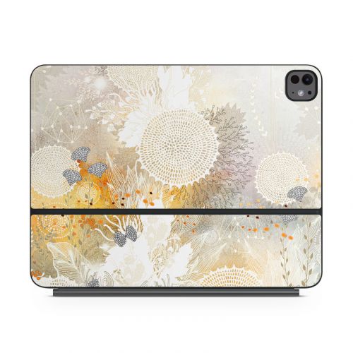 White Velvet Magic Keyboard for iPad Series Skin