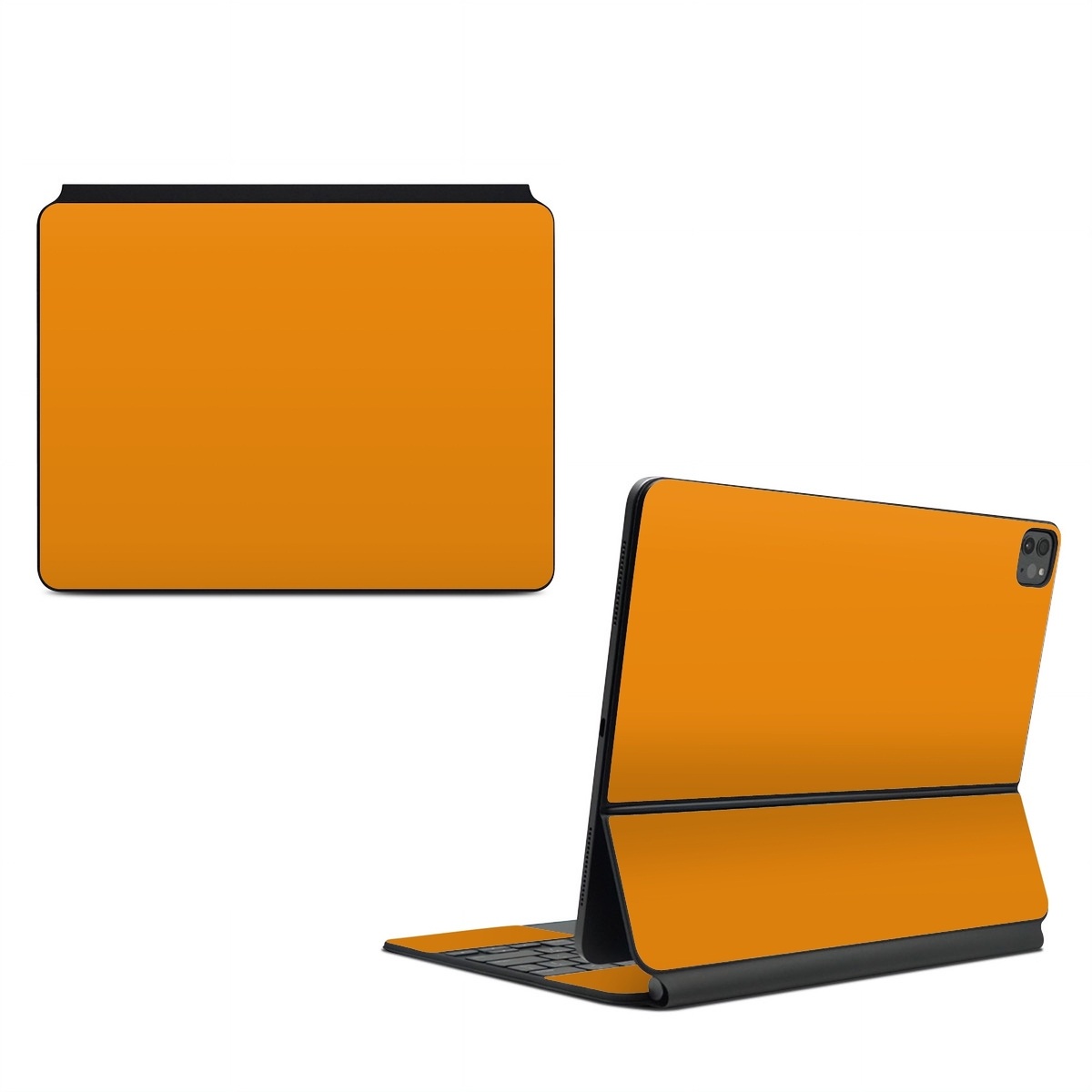 Magic Keyboard for iPad Series Skin design of Orange, Yellow, Brown, Text, Amber, Font, Peach, with orange colors