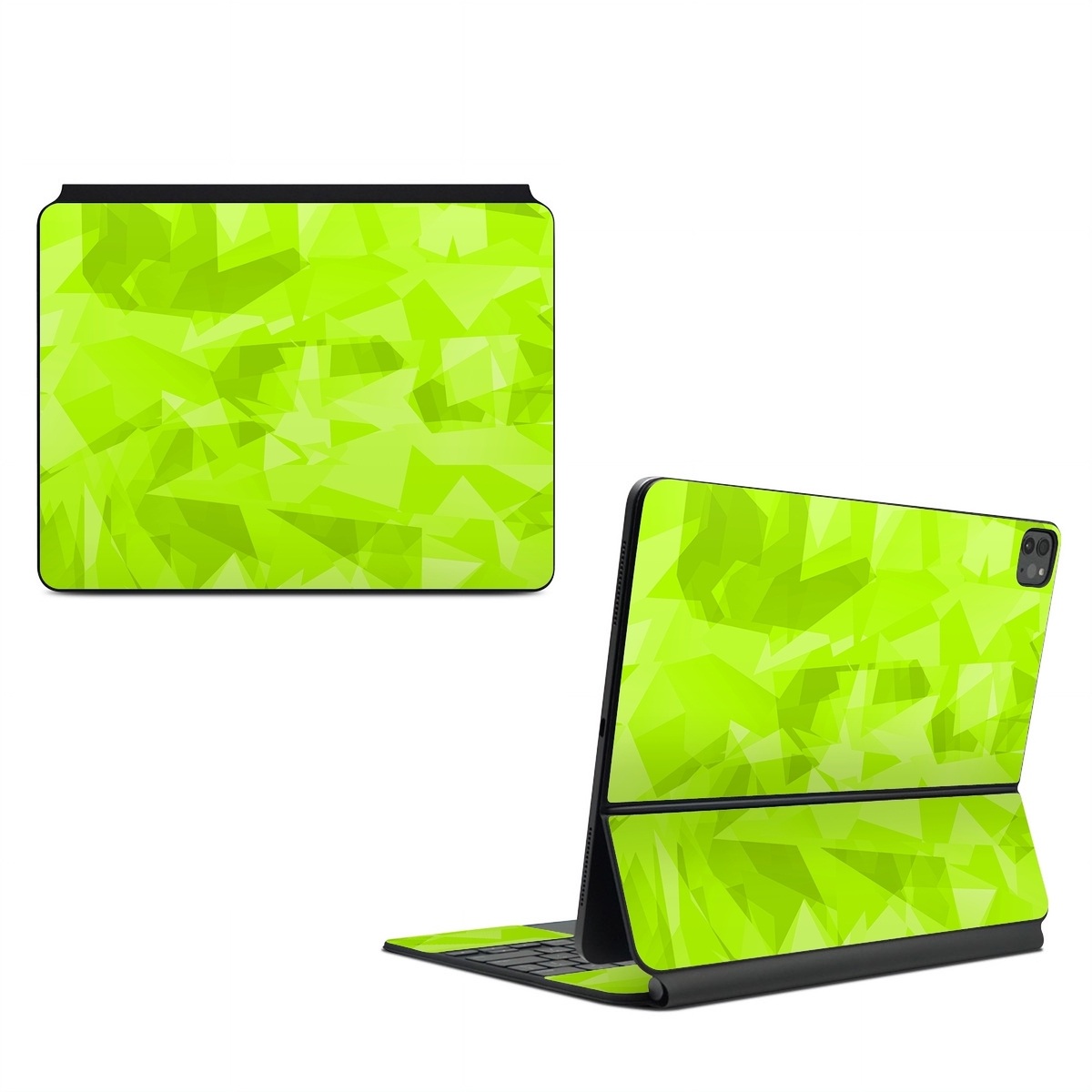 Magic Keyboard for iPad Series Skin design, with green colors