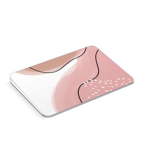 Abstract Pink and Brown Apple Magic Trackpad Skin