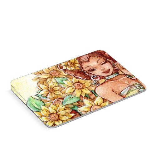 Lady Sunflower Apple Magic Trackpad Skin