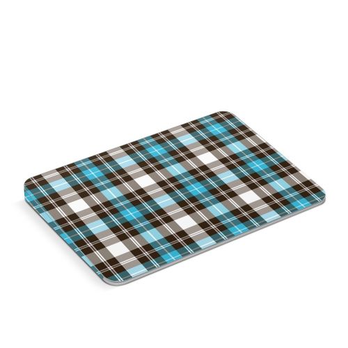 Turquoise Plaid Apple Magic Trackpad Skin