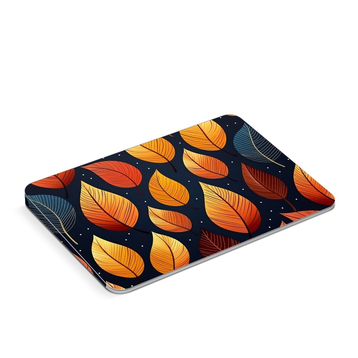 Apple Magic Trackpad Skin design of Amber, Orange, Lighting, Sunlight, Font, Art, Material property, Symmetry, Wood, Circle, with yellow, orange, black, white, red colors