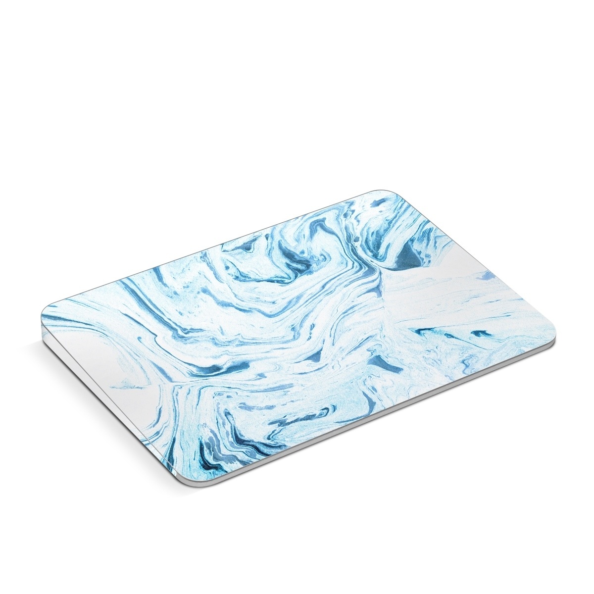 Apple Magic Trackpad Skin design of Water, Aqua, Wind wave, Drawing, Painting, Wave, Pattern, Art, with blue colors