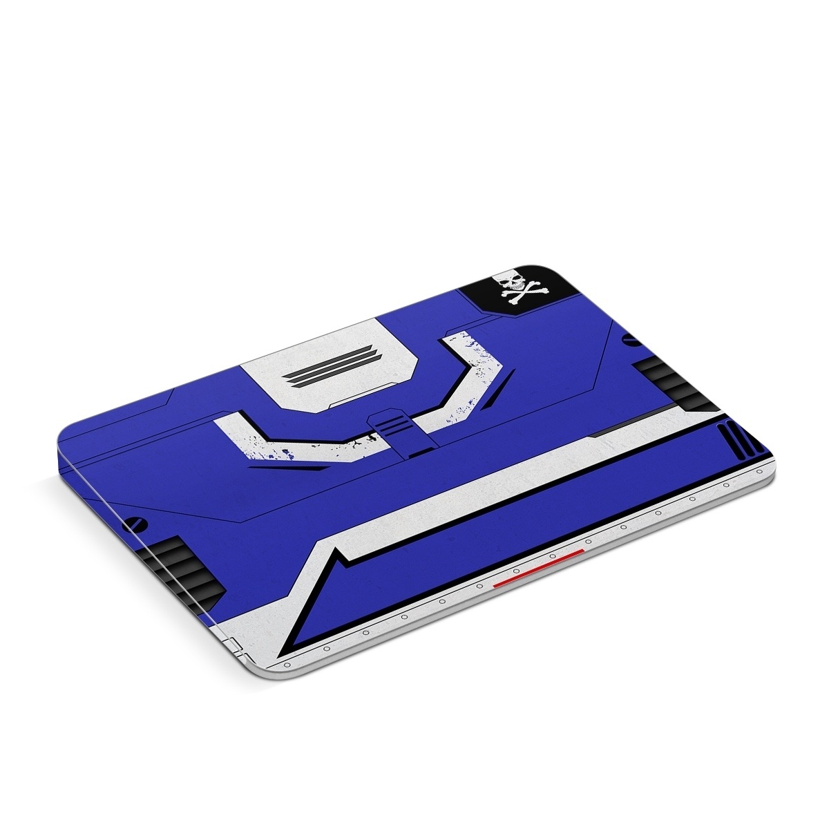 Apple Magic Trackpad Skin design of Floppy disk, Technology, Electric blue, Fictional character, with white, blue, black, gray colors