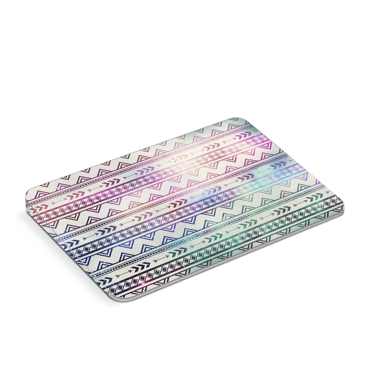 Apple Magic Trackpad Skin design of Pattern, Line, Teal, Design, Textile, with gray, pink, yellow, blue, black, purple colors