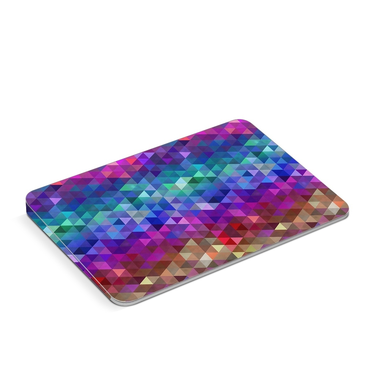 Apple Magic Trackpad Skin design of Purple, Violet, Pattern, Blue, Magenta, Triangle, Line, Design, Graphic design, Symmetry, with blue, purple, green, red, pink colors
