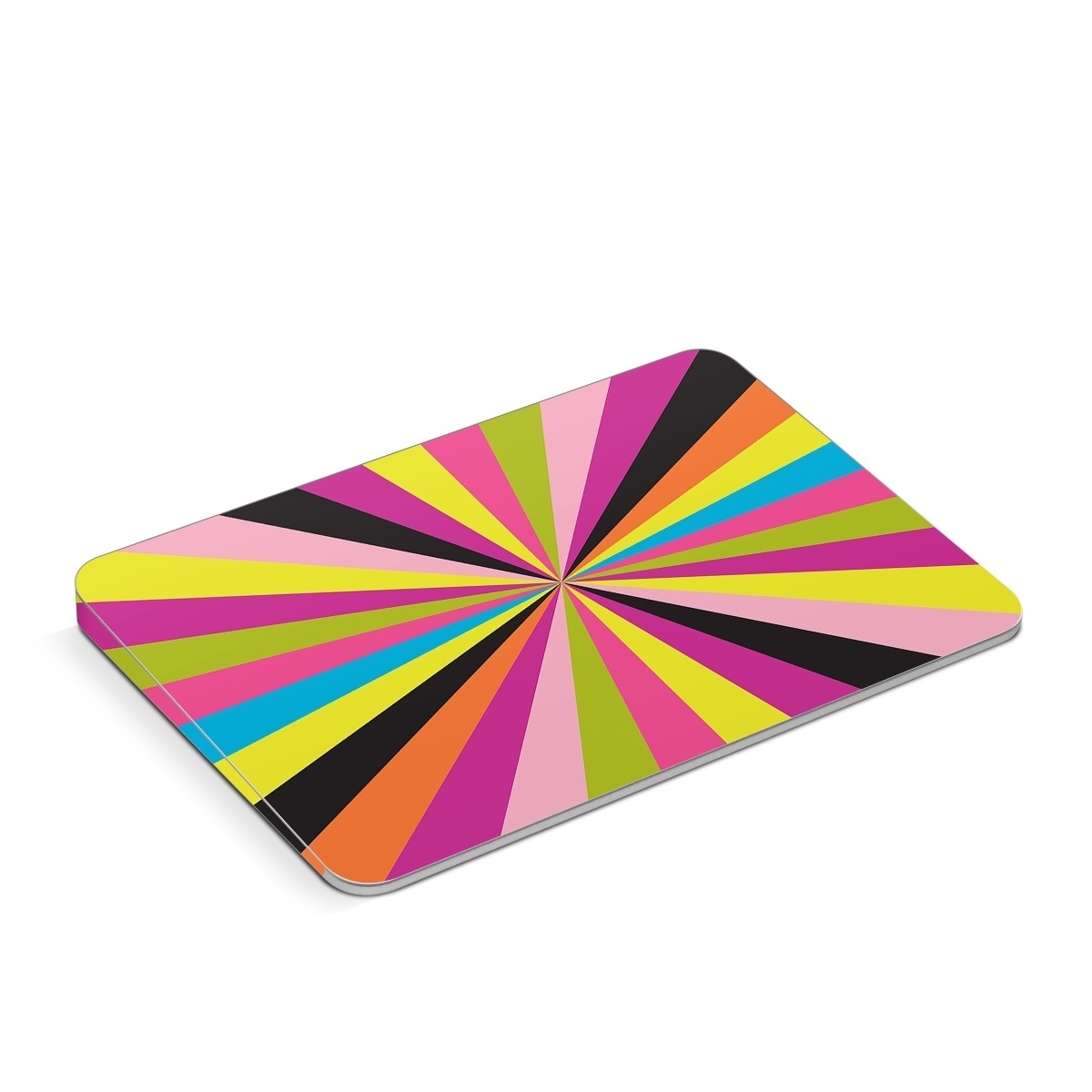 Apple Magic Trackpad Skin design of Colorfulness, Material property, Magenta, Symmetry, Tints and shades, Creative arts, Pattern, Electric blue, Art, Design, with black, pink, yellow, purple, green, blue, orange colors