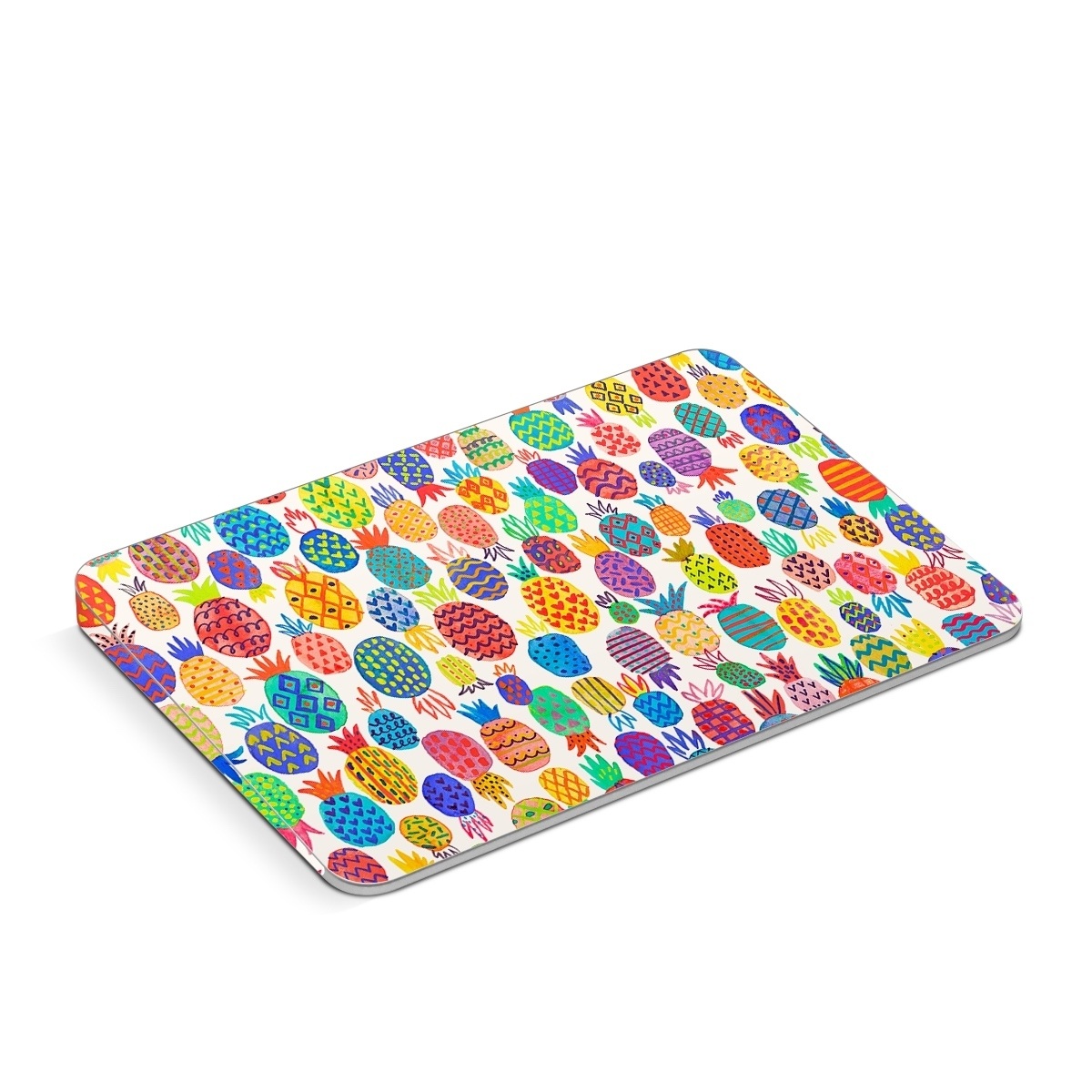 Apple Magic Trackpad Skin design of Colorfulness, Textile, Art, Line, Circle, Symmetry, Pattern, Electric blue, Visual arts, Design, with white, red, blue, green, yellow, purple, pink colors