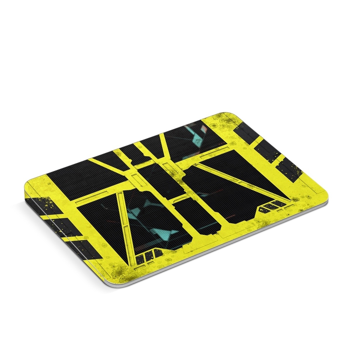 Apple Magic Trackpad Skin design of Yellow, Green, Font, Pattern, Graphic design, with black, yellow, gray, blue, green colors