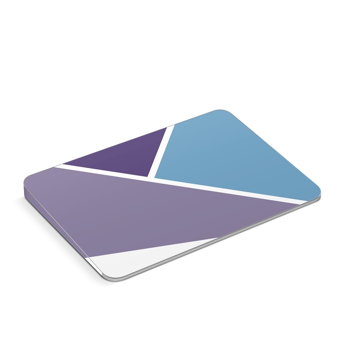 Apple Magic Trackpad Skin design of Violet, Purple, Turquoise, Line, Pattern, Design, Graphic design, Font, Triangle, Magenta, with white, blue, purple colors