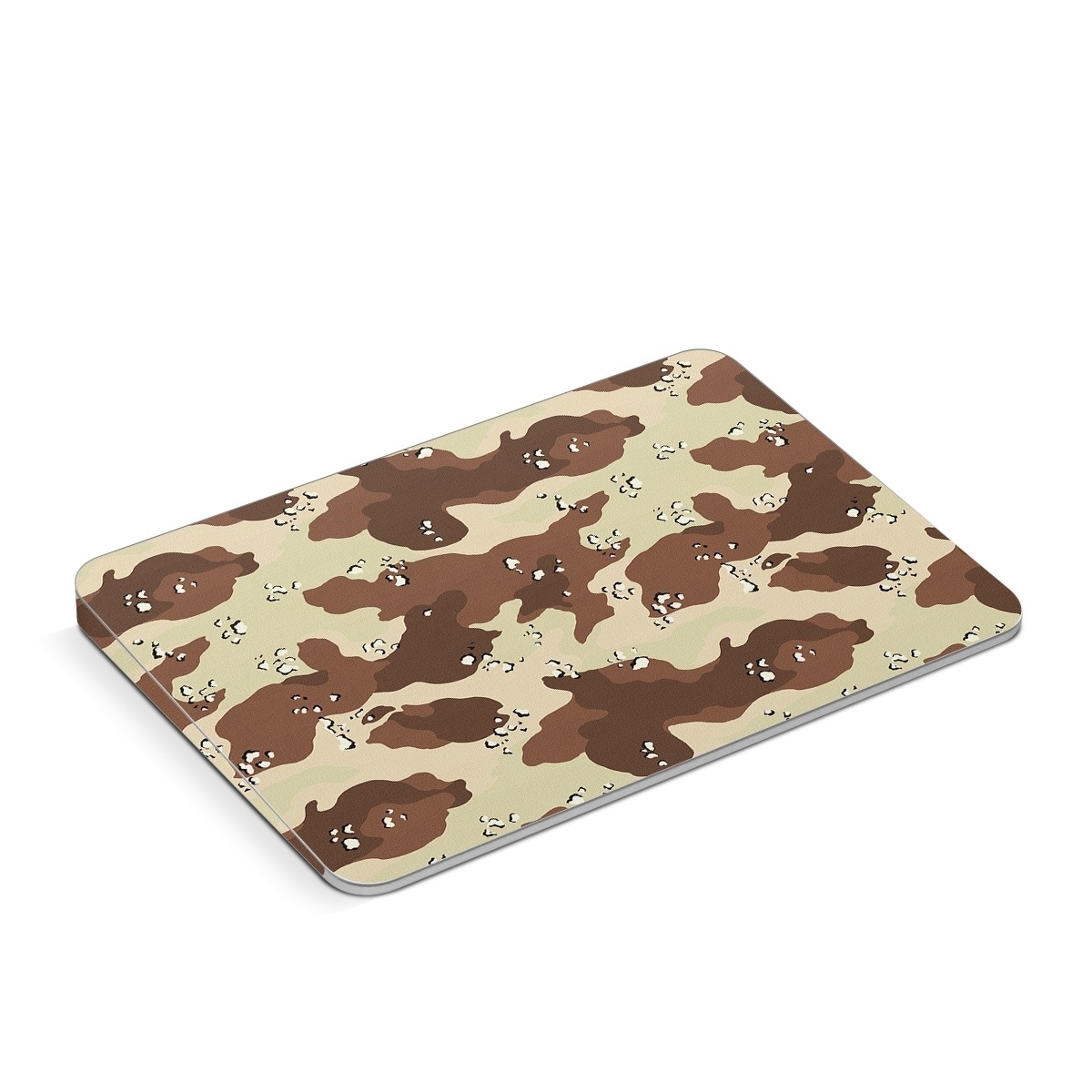 Apple Magic Trackpad Skin design of Military camouflage, Brown, Pattern, Design, Camouflage, Textile, Beige, Illustration, Uniform, Metal, with gray, red, black, green colors