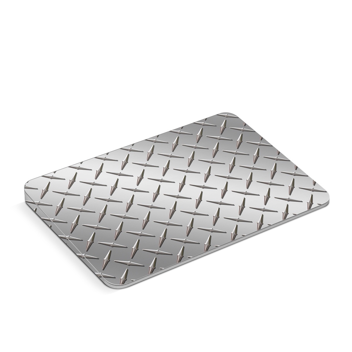 Apple Magic Trackpad Skin design of Pattern, Metal, Line, Design, Steel, Parallel, Tile, Beige, Flooring, with gray colors