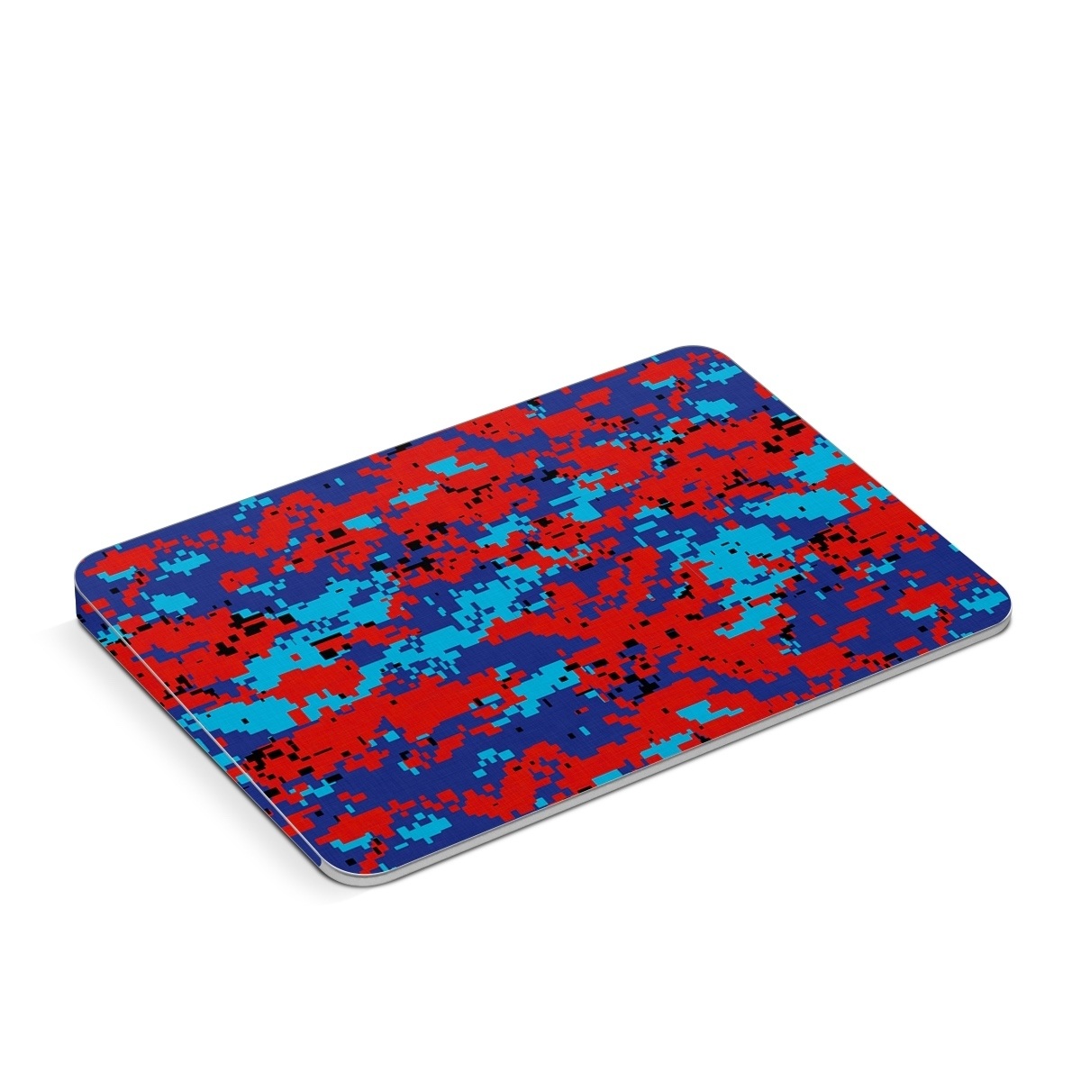Apple Magic Trackpad Skin design of Blue, Red, Pattern, Textile, Electric blue, with blue, red colors