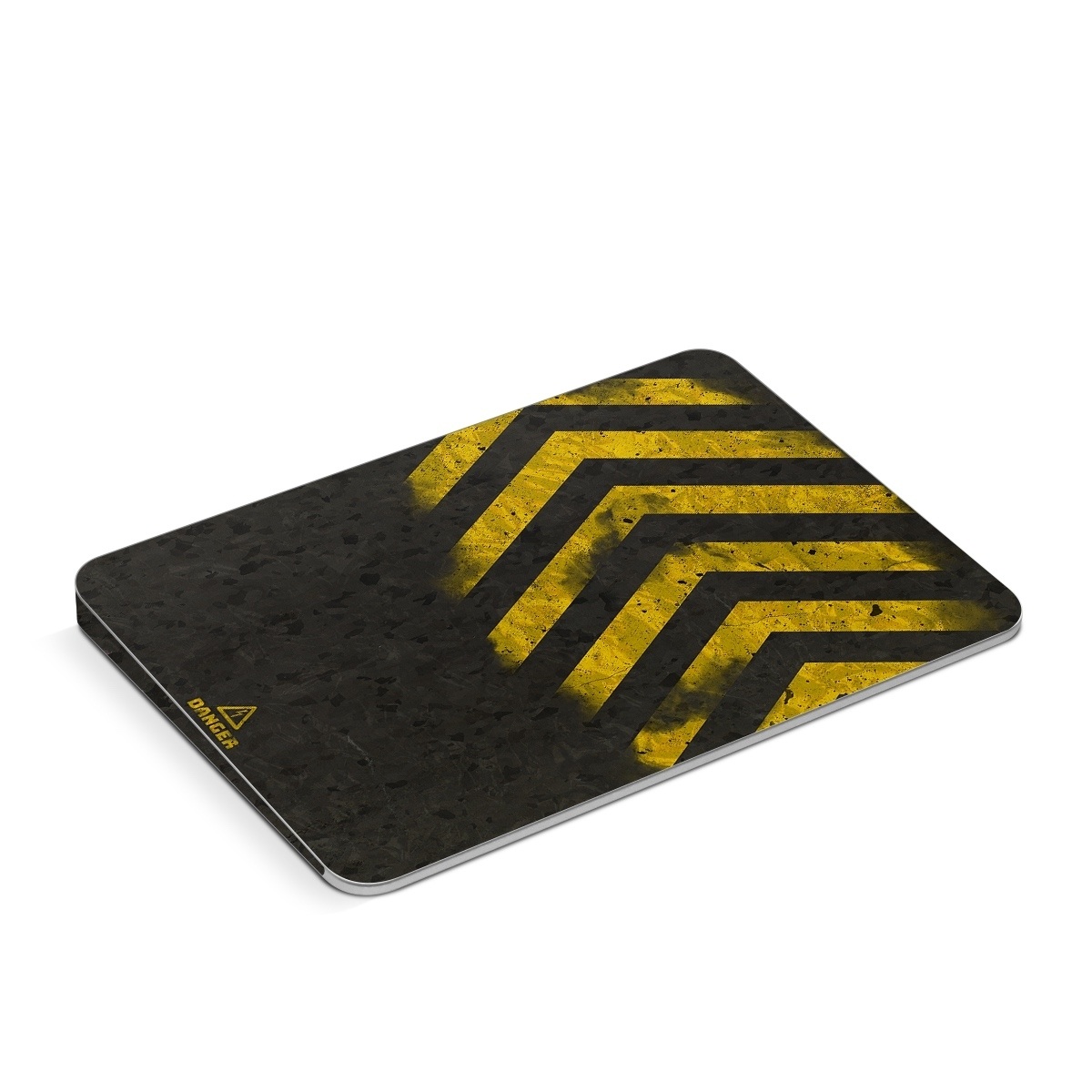 Apple Magic Trackpad Skin design of Colorfulness, Road surface, Yellow, Rectangle, Asphalt, Font, Material property, Parallel, Tar, Tints and shades, with black, gray, yellow colors