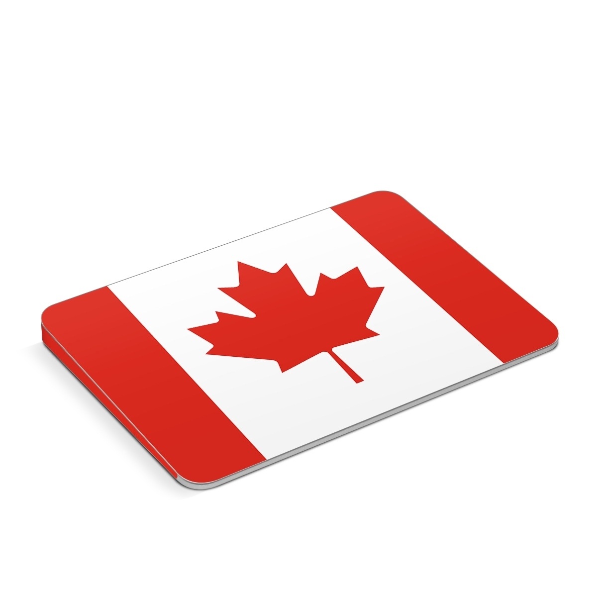 Apple Magic Trackpad Skin design of Red, Maple leaf, Tree, Leaf, Woody plant, Flag, Plant, Plane, Red flag, Maple, with red, white colors