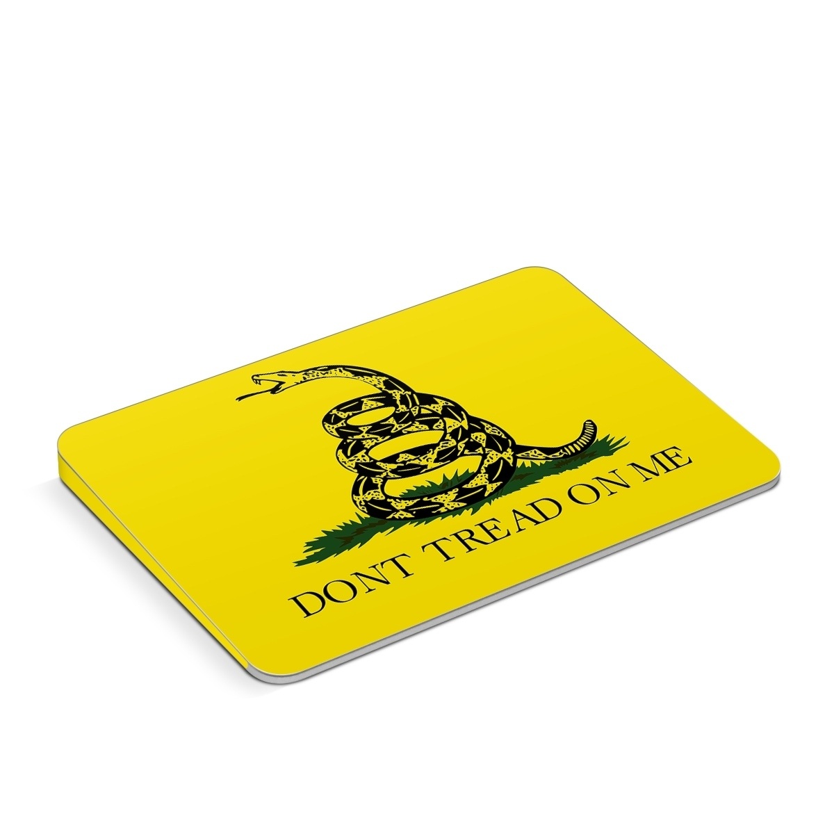 Apple Magic Trackpad Skin design of Yellow, Font, Logo, Graphics, Illustration, with orange, black, green colors