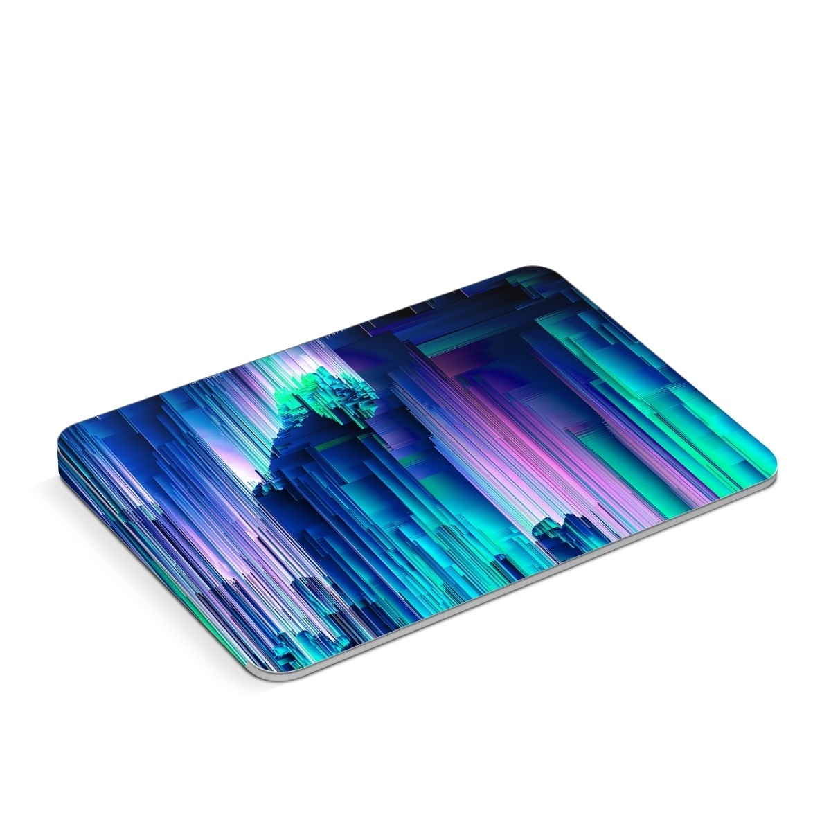 Apple Magic Trackpad Skin design of Blue, Green, Light, Colorfulness, with blue, purple, pink, white colors