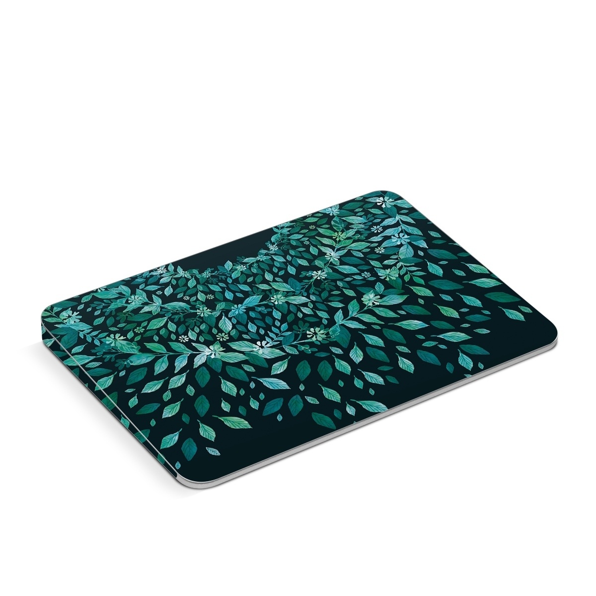 Apple Magic Trackpad Skin design of Green, Aqua, Organism, Turquoise, Natural environment, Teal, Marine biology, Water, Leaf, Plant, with black, green, white colors