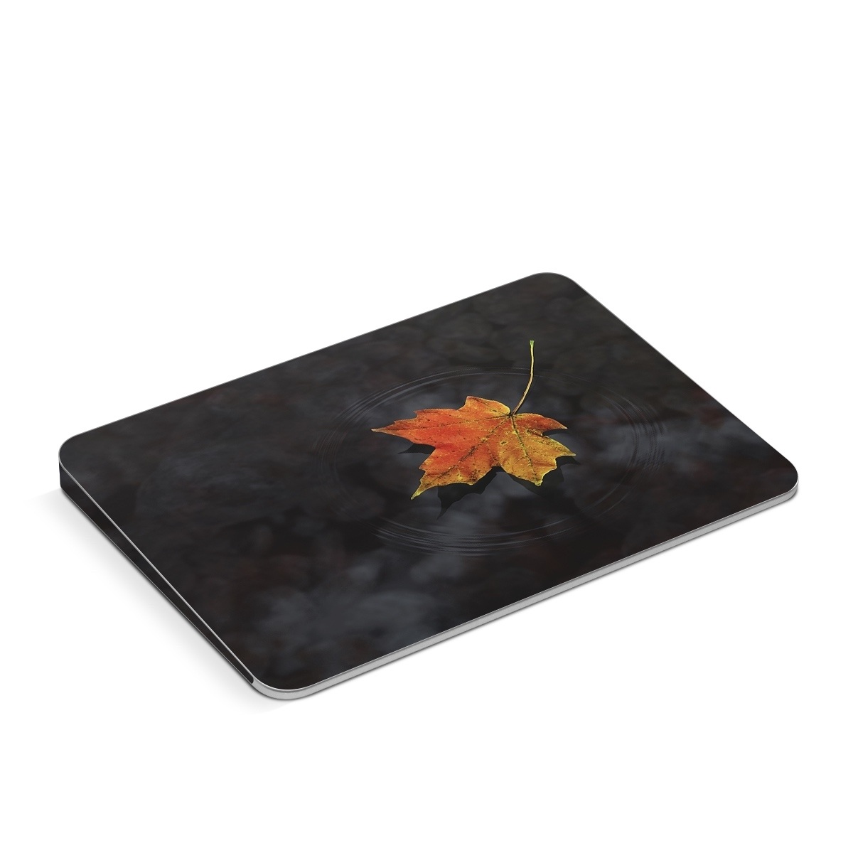 Apple Magic Trackpad Skin design of Leaf, Maple leaf, Tree, Black maple, Sky, Yellow, Deciduous, Orange, Autumn, Red, with black, red, green colors