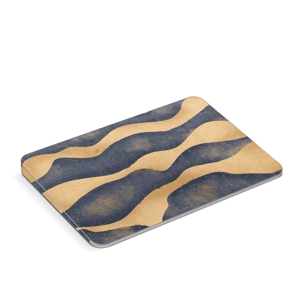 Apple Magic Trackpad Skin design of Art, Painting, Pattern, Font, Landscape, Dune, Illustration, Aeolian landform, Sand, Visual arts, with blue, brown colors