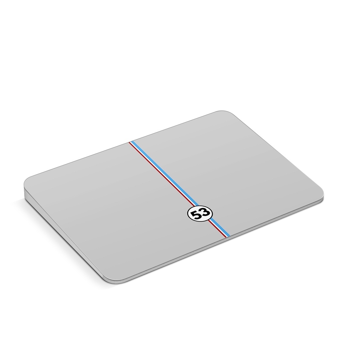 Apple Magic Trackpad Skin design of Line, Sign, Games, with gray, blue, red, white, black colors