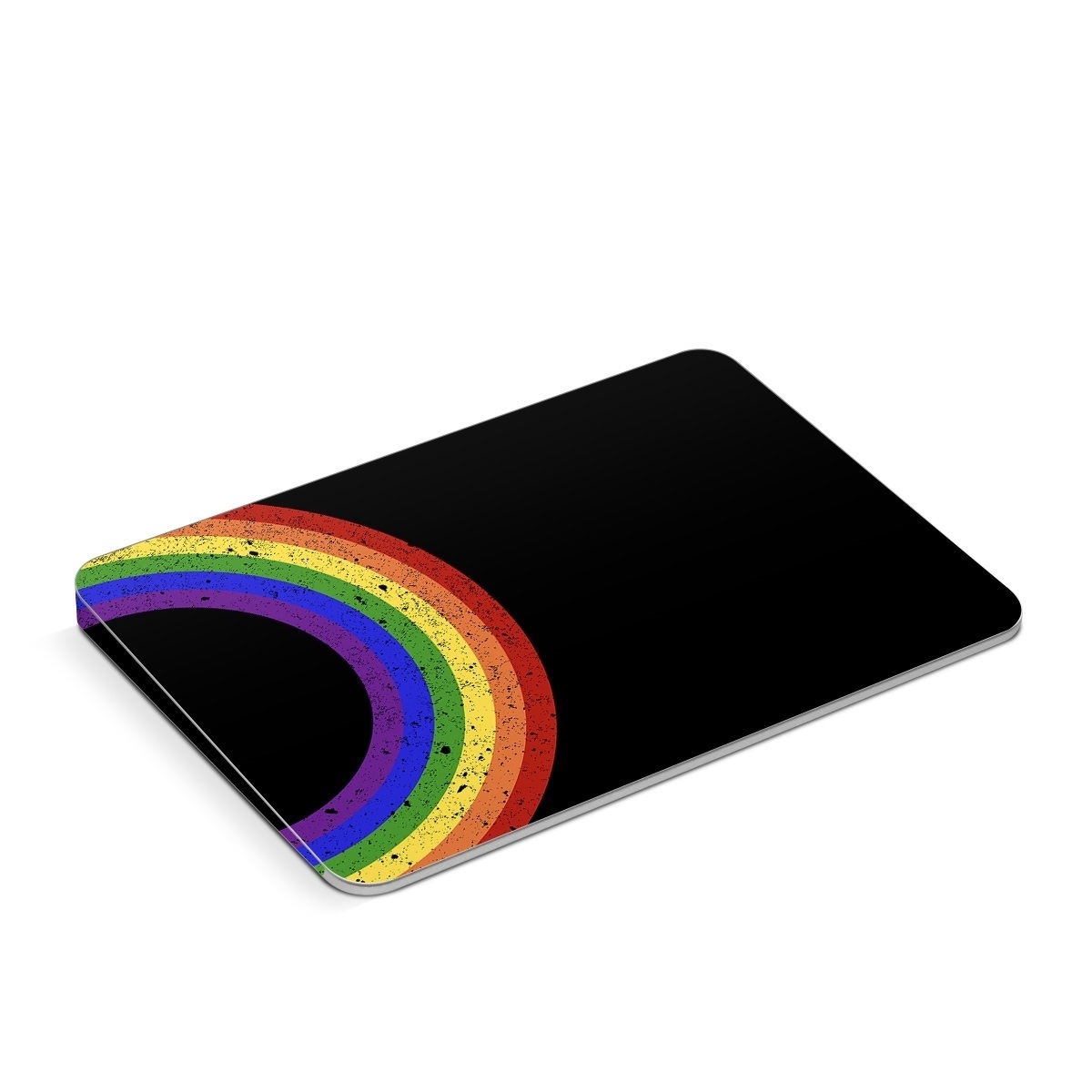 Apple Magic Trackpad Skin design of Colorfulness, Circle, Graphics, Art, with black, blue, purple, green, yellow, orange, red colors