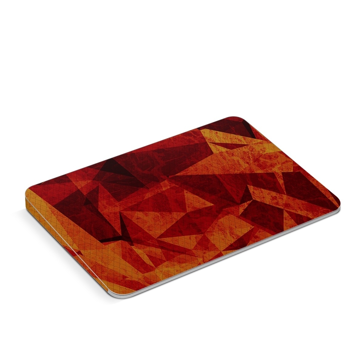 Apple Magic Trackpad Skin design of Orange, Red, Yellow, Triangle, Pattern, Amber, Design, Art, Visual arts, Modern art, with black, orange, yellow colors