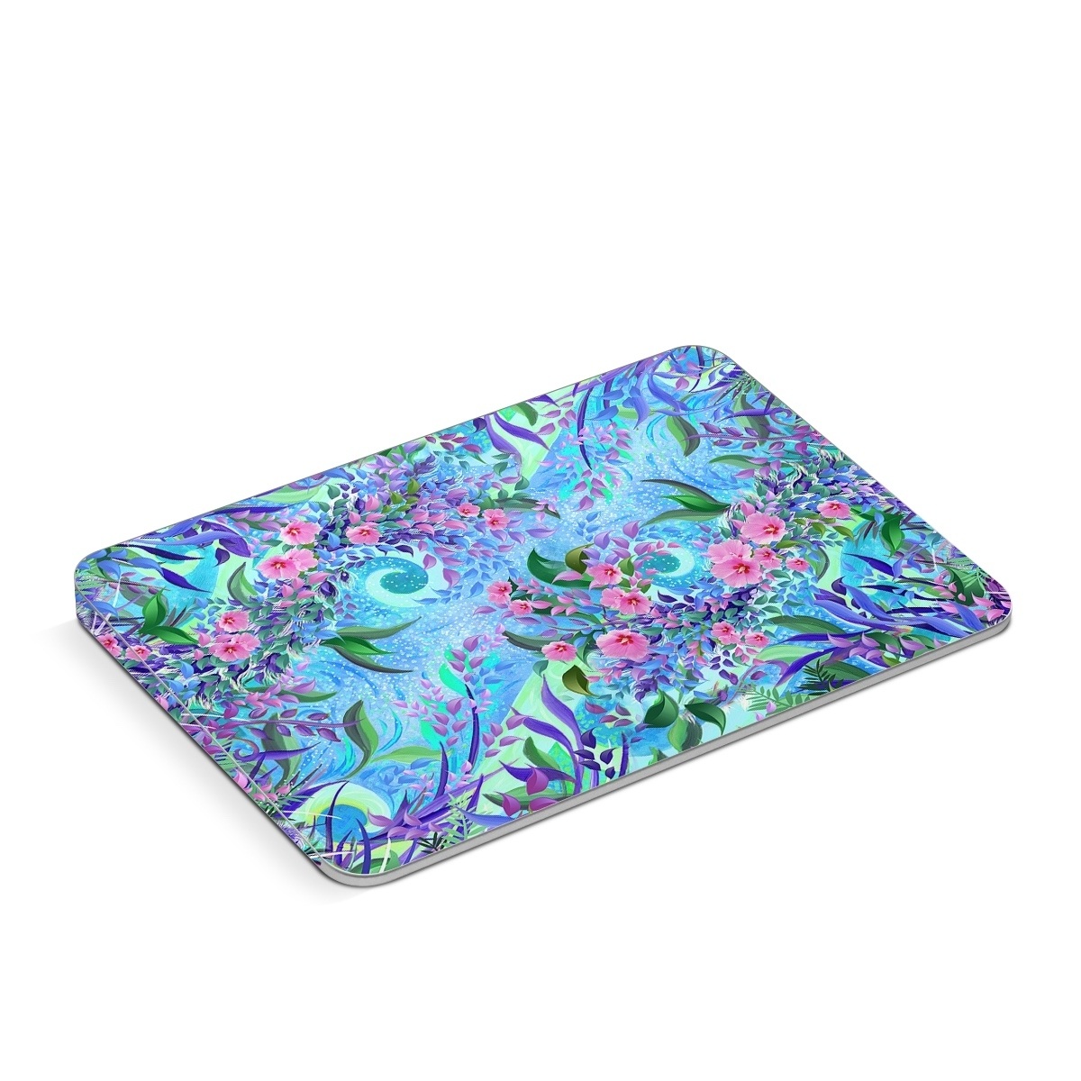 Apple Magic Trackpad Skin design of Psychedelic art, Pattern, Lilac, Purple, Art, Pink, Design, Fractal art, Visual arts, Organism, with gray, blue, purple colors