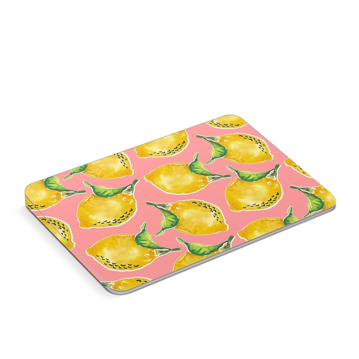 Apple Magic Trackpad Skin design of Yellow, Plant, with yellow, green, pink colors